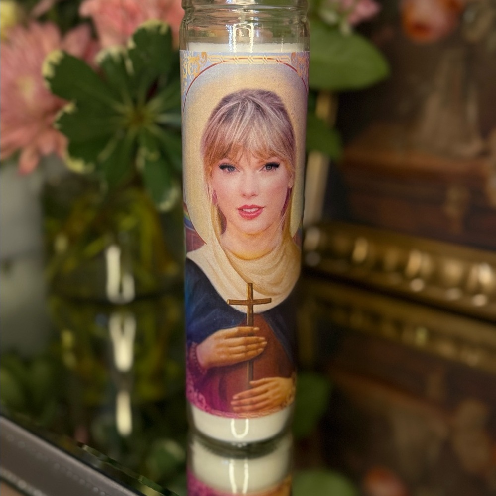 New Saint Candle with Celebrity Image